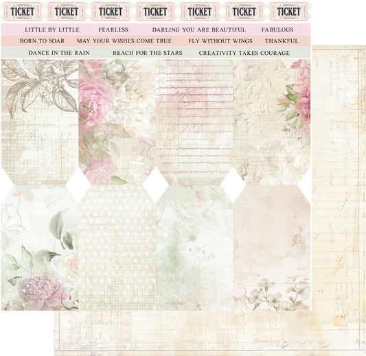 Uniquely Creative 12x12 Double Sided Paper-Dear Diary- Hoping