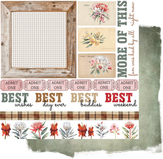 Uniquely Creative 12x12 Double Sided Paper- Echoes of the Outback-Desert Hues