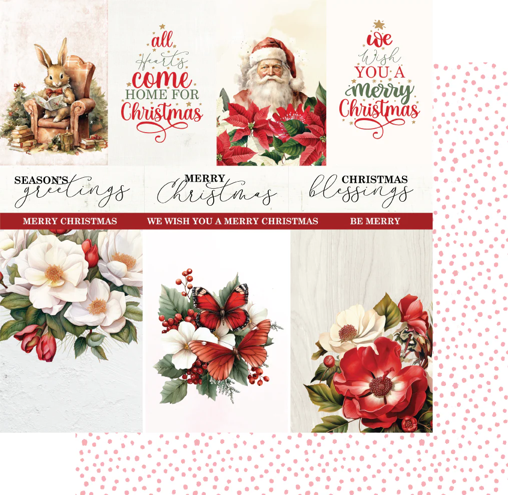 Uniquely Creative 12x12 Double Sided Paper- Home for Christmas- Night Before