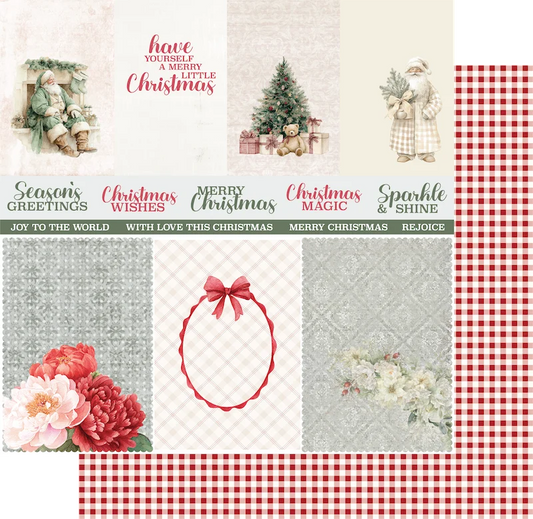 Uniquely Creative 12x12 Double Sided Paper- Christmas Keepsakes- Festive Memories