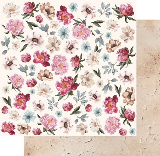 Uniquely Creative 12x12 Double Sided Paper- Vintage Walls- Modiste Boutique