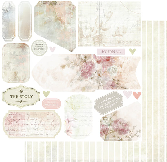 Uniquely Creative 12x12 Double Sided Paper-Dear Diary-The Story-Folio Bits