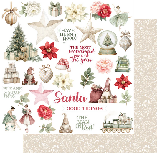 Uniquely Creative 12x12 Double Sided Paper- Christmas Keepsakes- Good Tidings