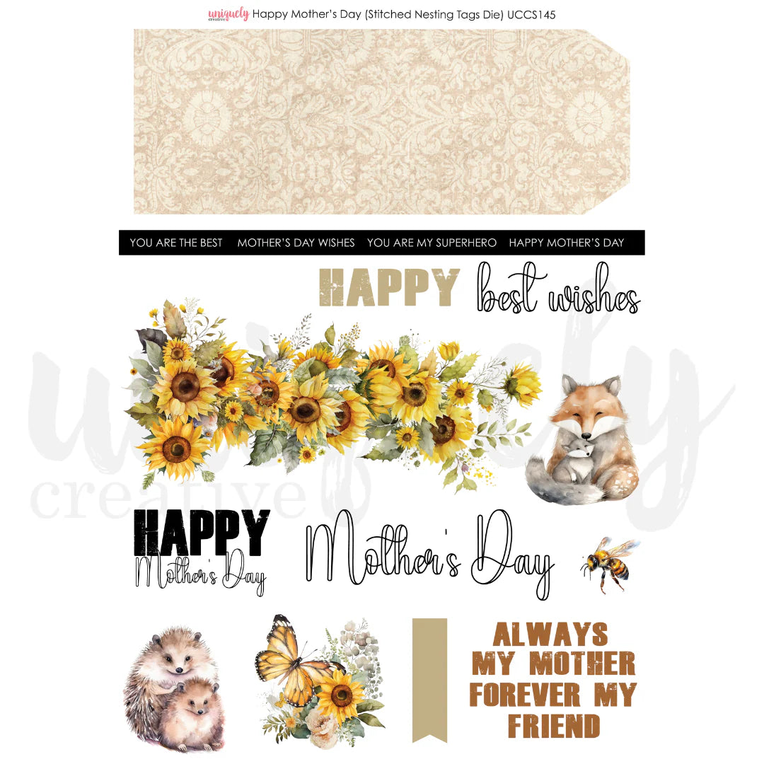 Uniquely Creative Cut-a-Part Sheet- Happy Mother’s Day
