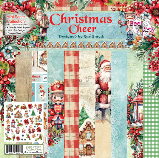 Bee Arty 12x12 Double Sided Paper- Christmas Cheer Mini Collection