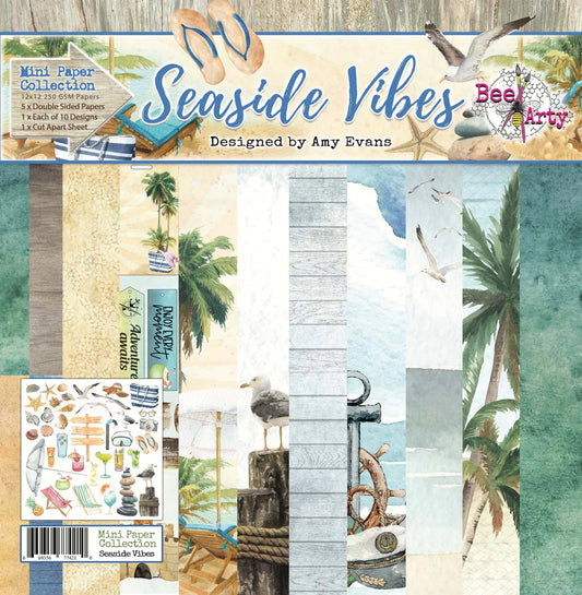 Bee Arty 12x12 Double Sided Paper- Seaside Vibes Mini Collection