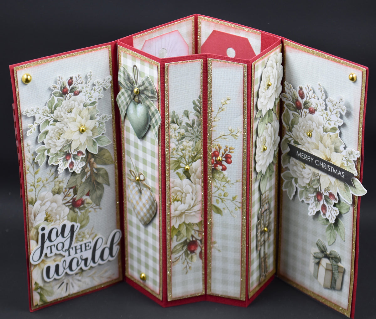 TK Paper Boutique Ready to Assemble Card Making Kit- Inner W Pop Up Cards- Christmas Keepsakes