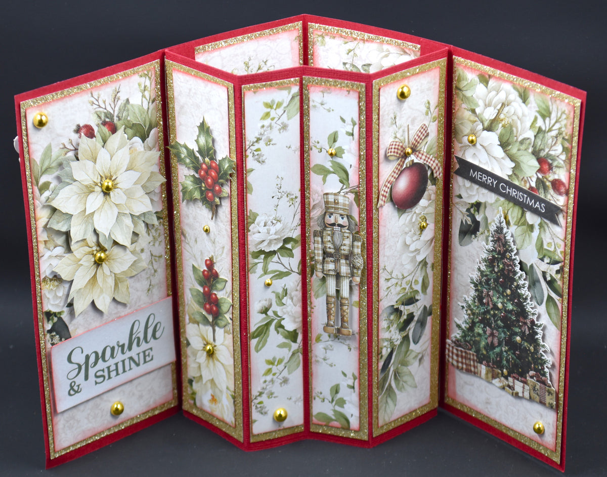 TK Paper Boutique Ready to Assemble Card Making Kit- Inner W Pop Up Cards- Christmas Keepsakes