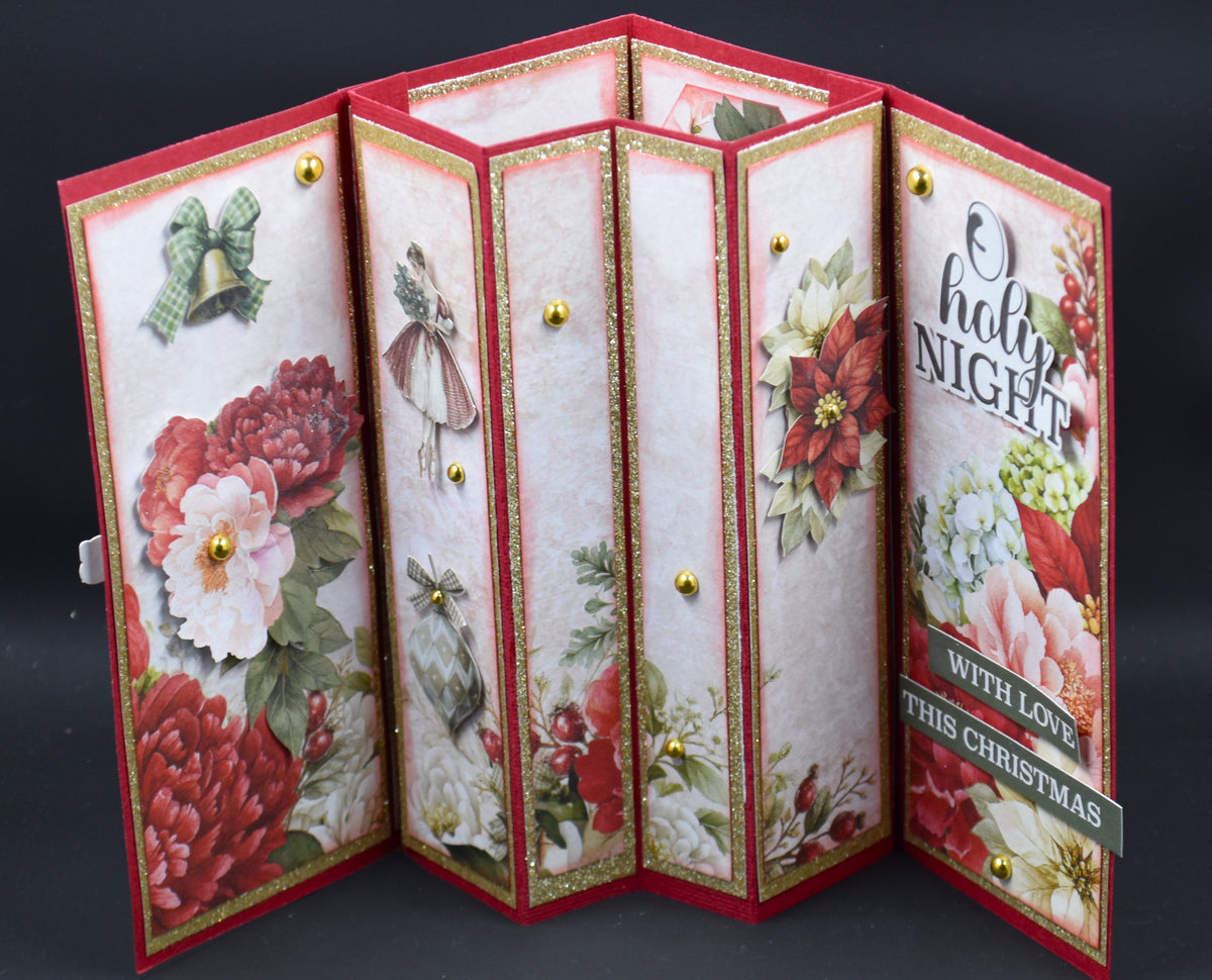 TK Paper Boutique Ready to Assemble Card Making Kit- Inner W Pop Up Cards- Christmas Keepsakes