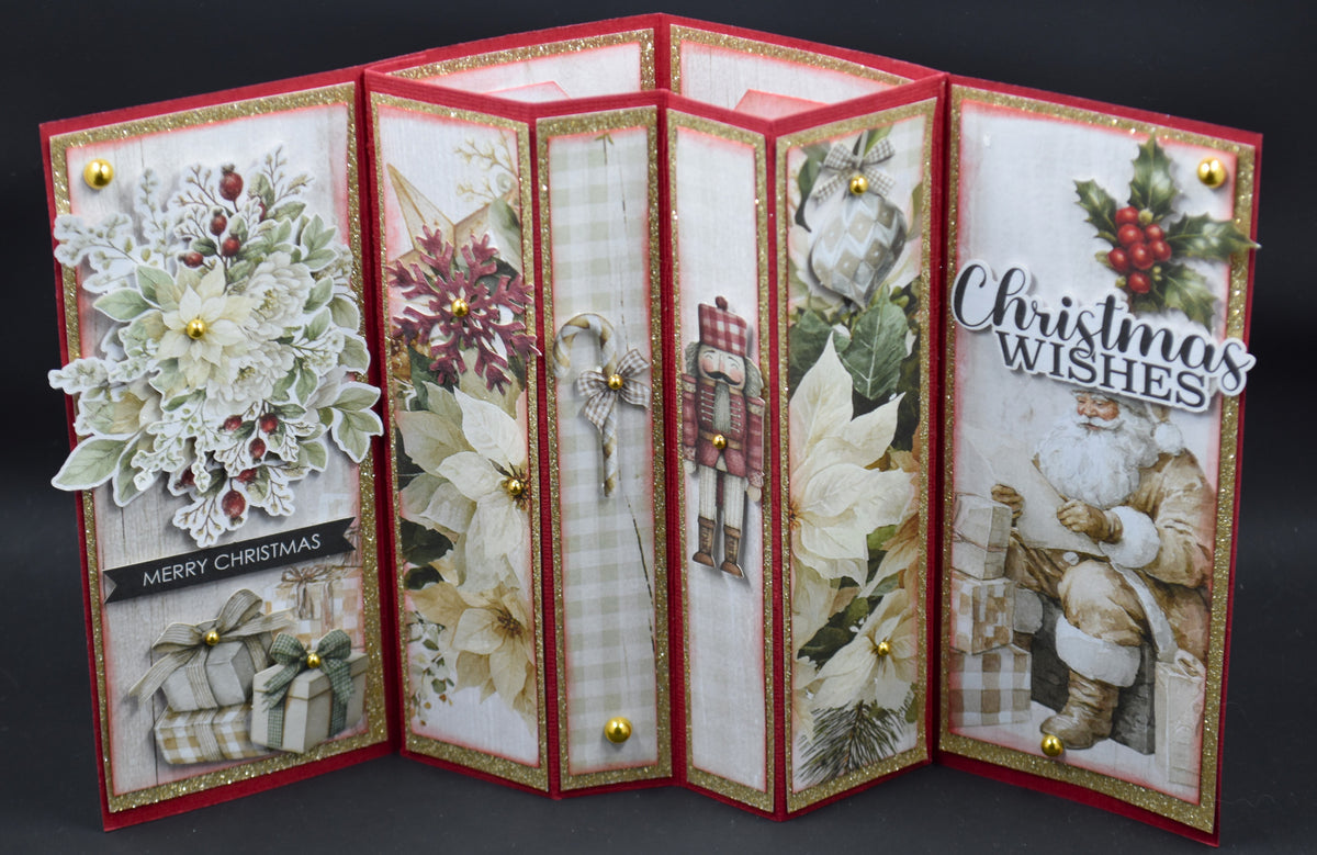 TK Paper Boutique Ready to Assemble Card Making Kit- Inner W Pop Up Cards- Christmas Keepsakes