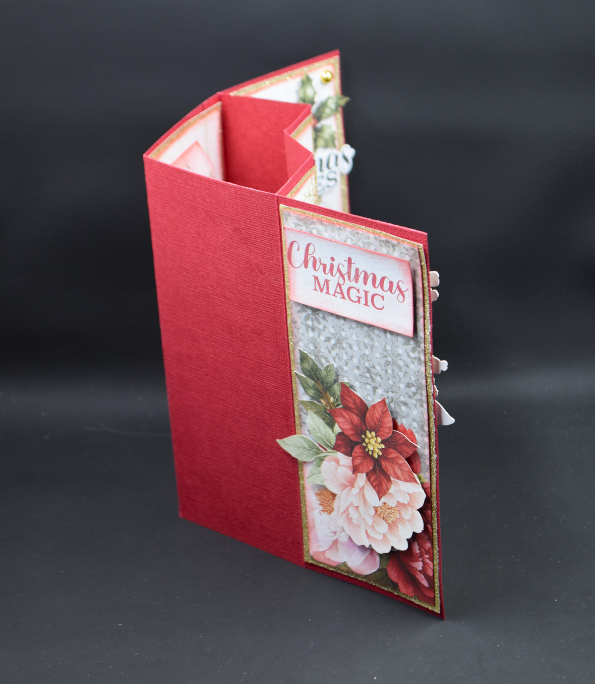 TK Paper Boutique Ready to Assemble Card Making Kit- Inner W Pop Up Cards- Christmas Keepsakes