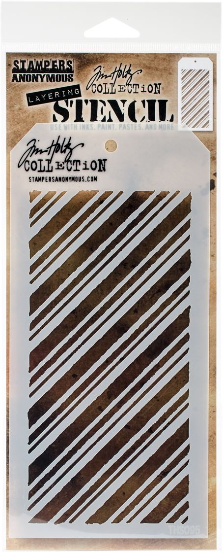 Tim Holtz Stamper Anonymous Layering Stencil- Peppermint
