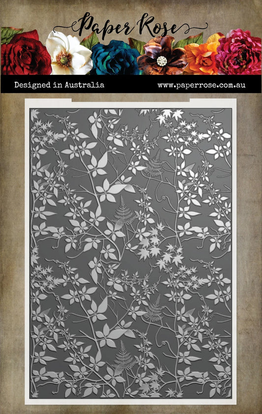 Paper Rose Studio 3D Embossing Folder - Leafy Garden