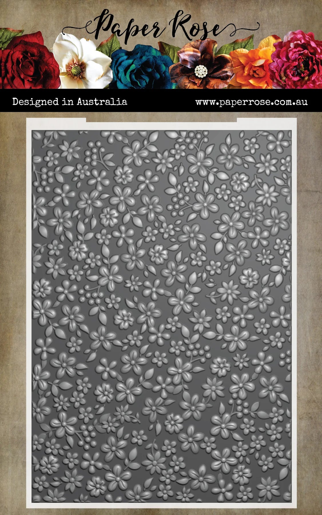 Paper Rose 3D Embossing Folder - Floral Garden