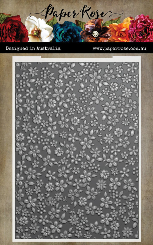 Paper Rose 3D Embossing Folder - Floral Garden