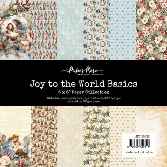 Paper Rose Studio 6x6 Paper Pack - Joy to the World Basics