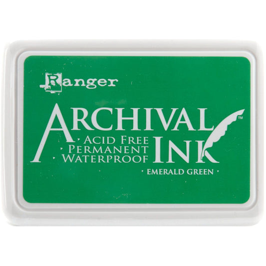 Ranger Archival Large Ink Pad- Emerald Green