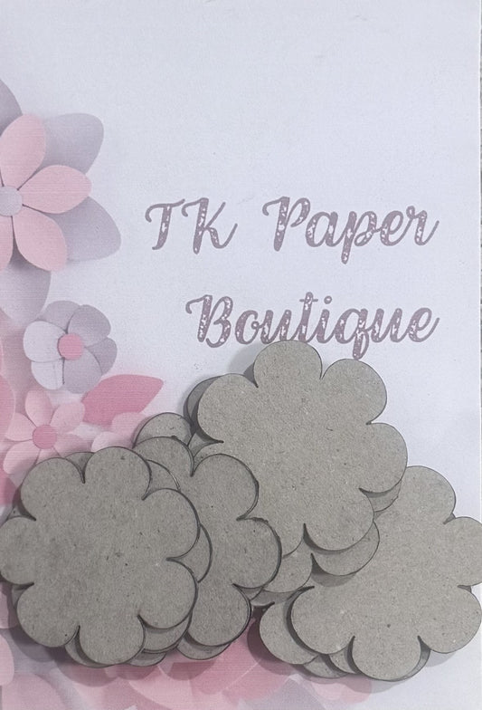 TK Paper Boutique Laser Chipboard - Flowers Pk 10