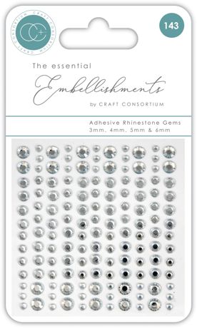 Craft Consortium The Essential Embellishments- Gems- Clear
