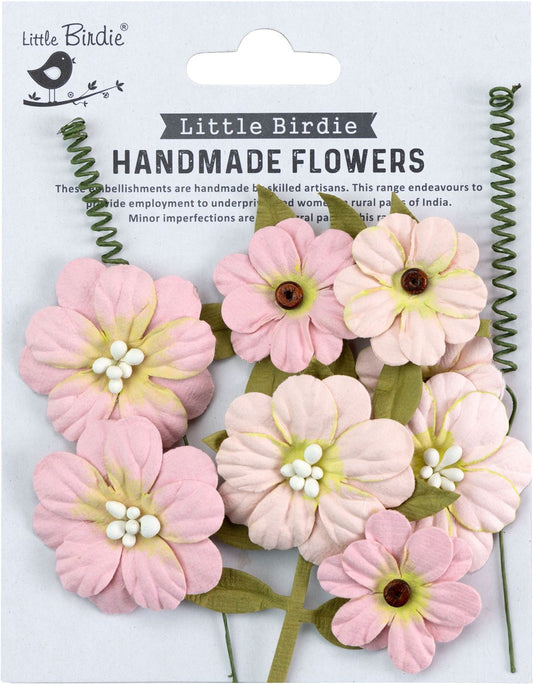 Little Birdie Fiorella Handmade Paper Flowers- Pearl Pink