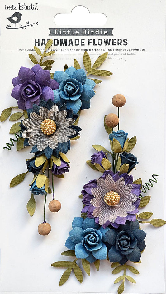Little Birdie Fairy Rosa Handmade Paper Flowers- Purple Passion