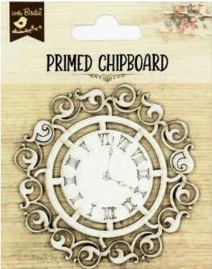 Little Birdie Primed Chipboard Piece - Clock