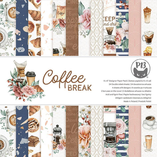 P13 6x6 Paper Pad - Coffee Break