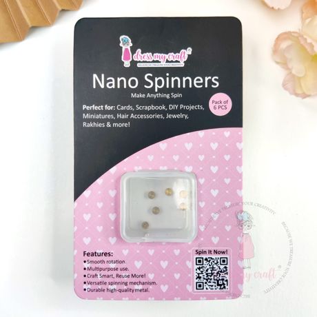 Dress My Craft Nano Spinners- 6 pcs- Gold