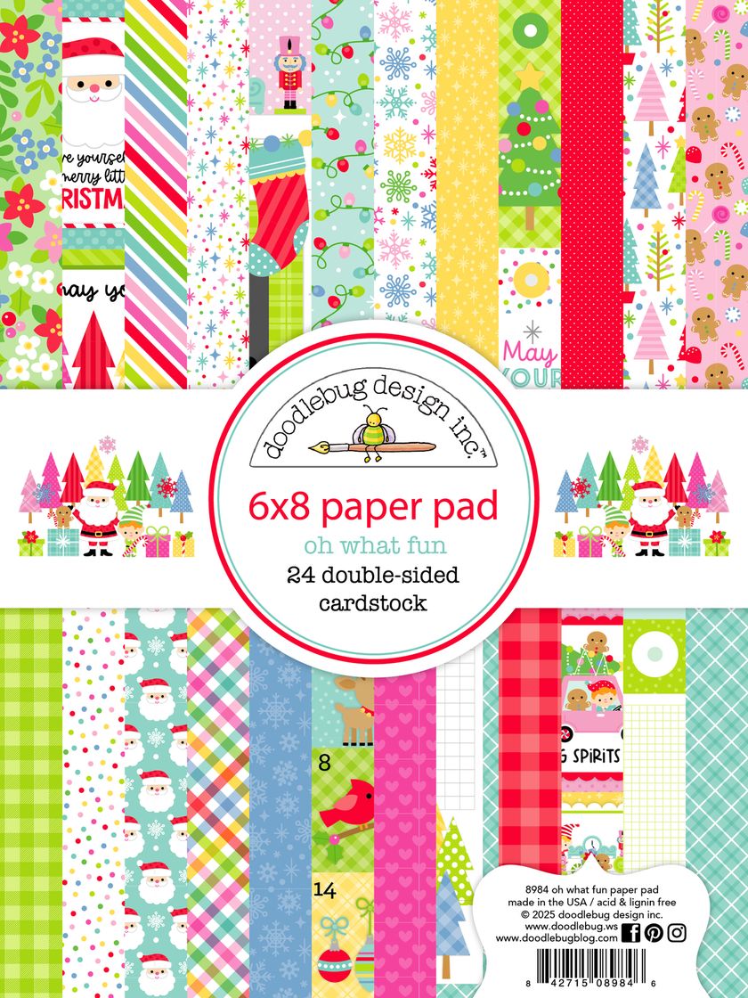 Doodlebug Design Inc 6x8 Paper Pad - Oh What Fun