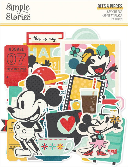 Simple Stories Say Cheese Bits & Pieces 100pcs- Happiest Place