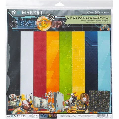 49 and Market 12x12 Solids Collection Pack - Level Up