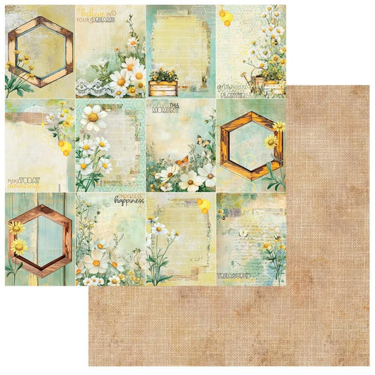 49 & Market 12x12 Double Sided Paper- Botanical Buzz- Blooming