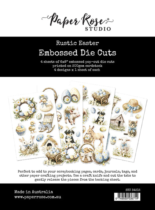 Paper Rose Studio Embossed Die Cuts- Rustic Easter