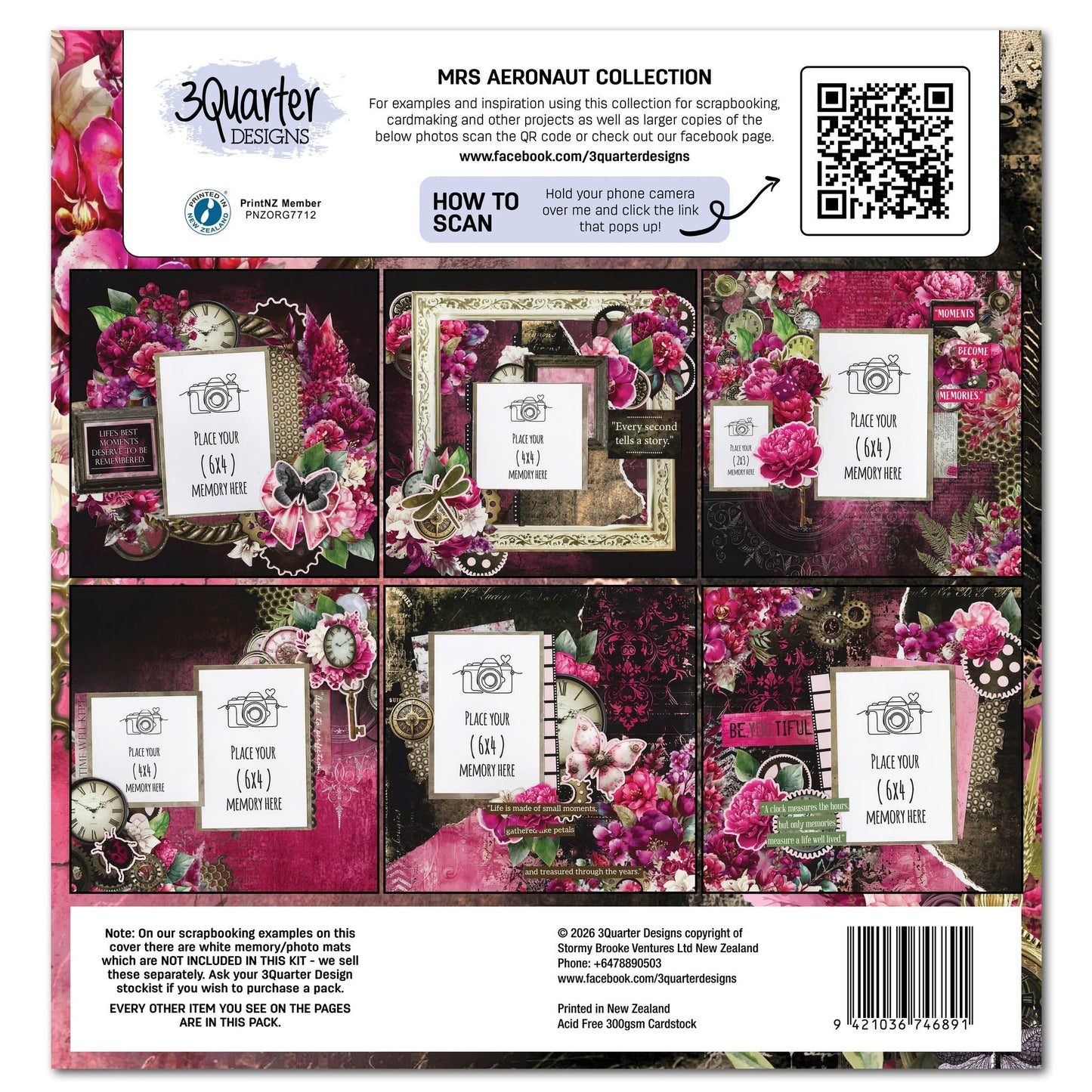 3Quarter Designs Designer Paper & Diecut Sets - Mrs Aeronaut