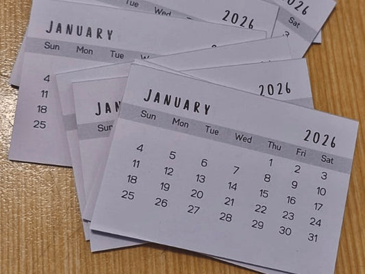 House of Paper Calendar Tabs 2026 pk 10