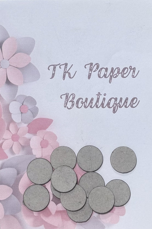 TK Paper Boutique Laser Chipboard - Small Circles Pk 12