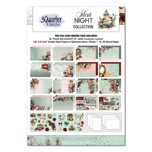 3Quarter Designs 6x4 Card Making Pack - Silent Night