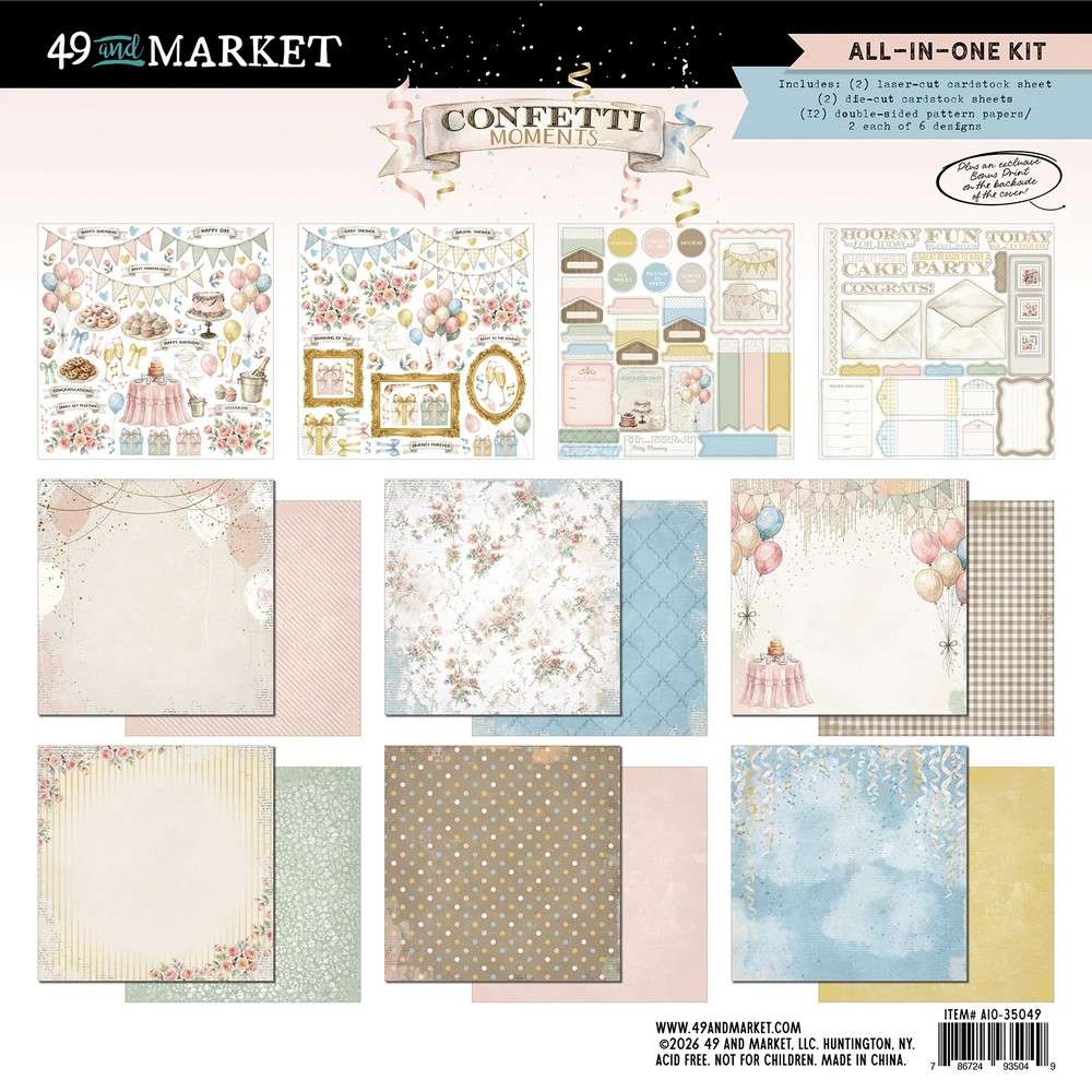 49 and Market  12x12 All- in- One Kit - Confetti Moments