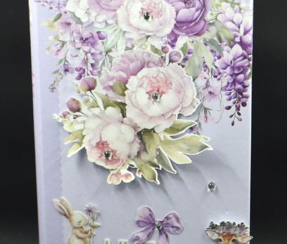 TK Paper Boutique Ready to Assemble Card Making Kit-Serenity Slimline Flip Folio Album
