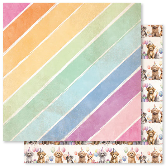 Paper Rose Studio 12x12 Double Sided Paper- Birthday Fun- E