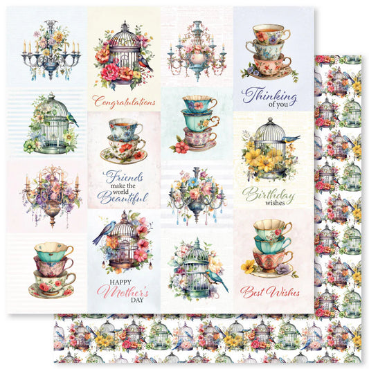 Paper Rose Studio 12x12 Double Sided Paper - Botanical Memories - A