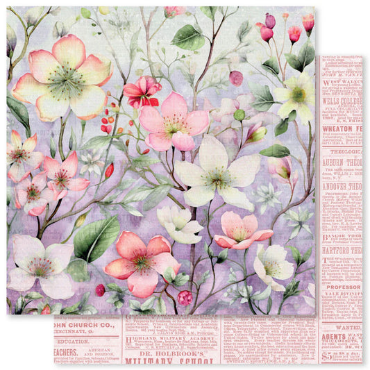 Paper Rose Studio 12x12 Double Sided Paper - Botanical Memories - B