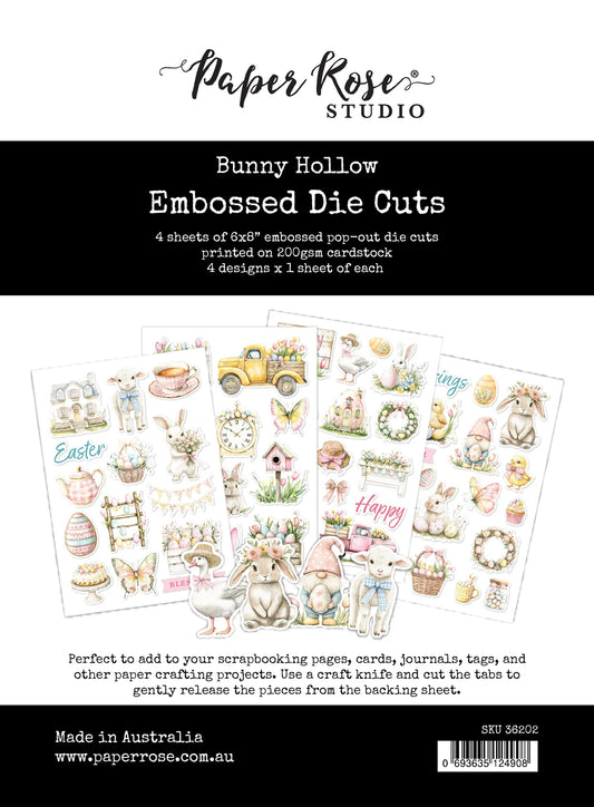 Paper Rose Studio Embossed Die Cuts- Bunny Hollow