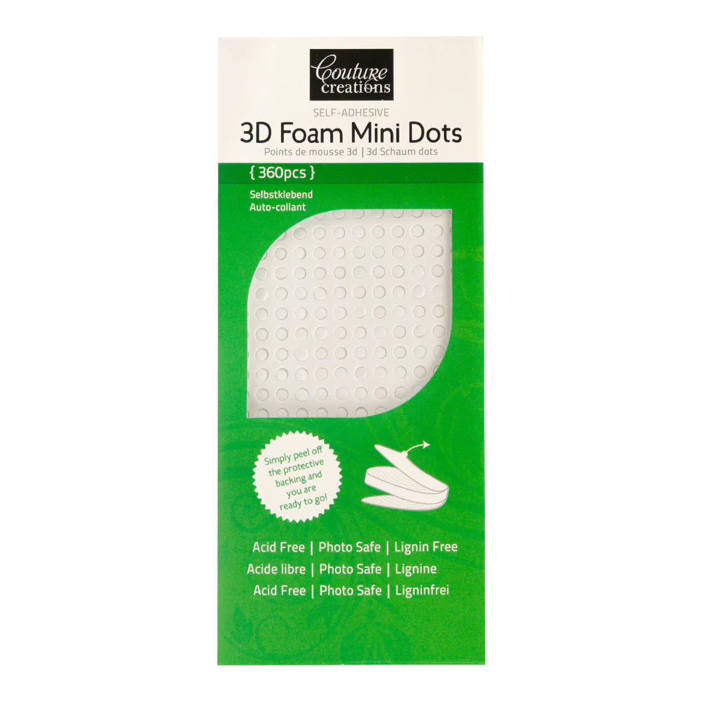 Couture Creations Foam Mini Dots - 360 pcs