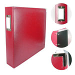 Couture Creations 3D Ring Classic Superior Leather Album- Red