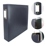 Couture Creations 3D Ring Classic Superior Leather Album- Dark Blue