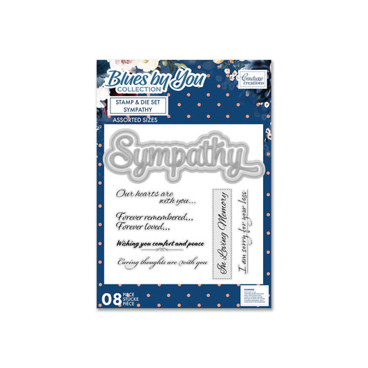 Couture Creations Stamp & Die Set - Blues by You - Sympathy