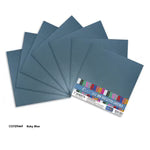 Couture Creations 12x12 Non Shed Glitter Cardstock - 120gsm- Baby Blue