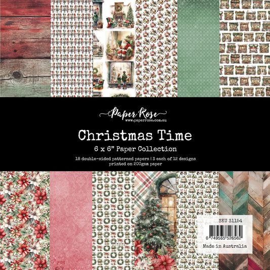 Paper Rose Studio 6x6 Paper Pack - Christmas Time