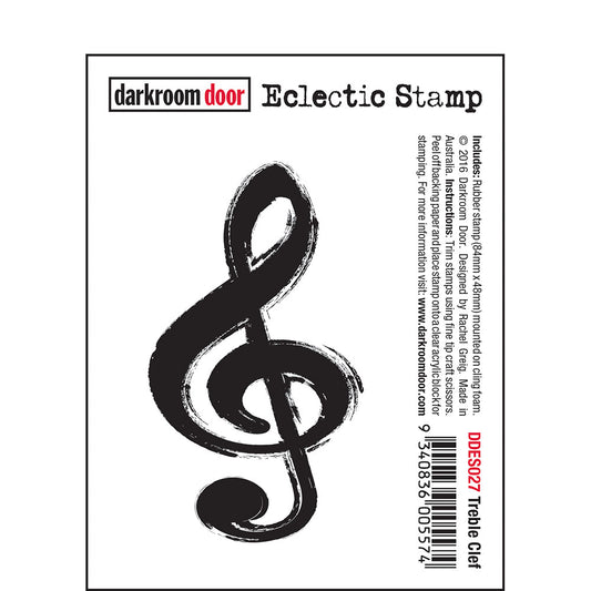 Darkroom Door Rubber Stamp- Eclectic Stamp- Treble Chef